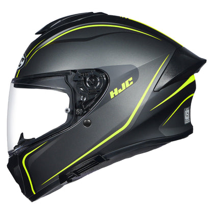 HJC HELMET C71 QUEZ MC3HSF MATT BLACK GREY FLUO YELLOW