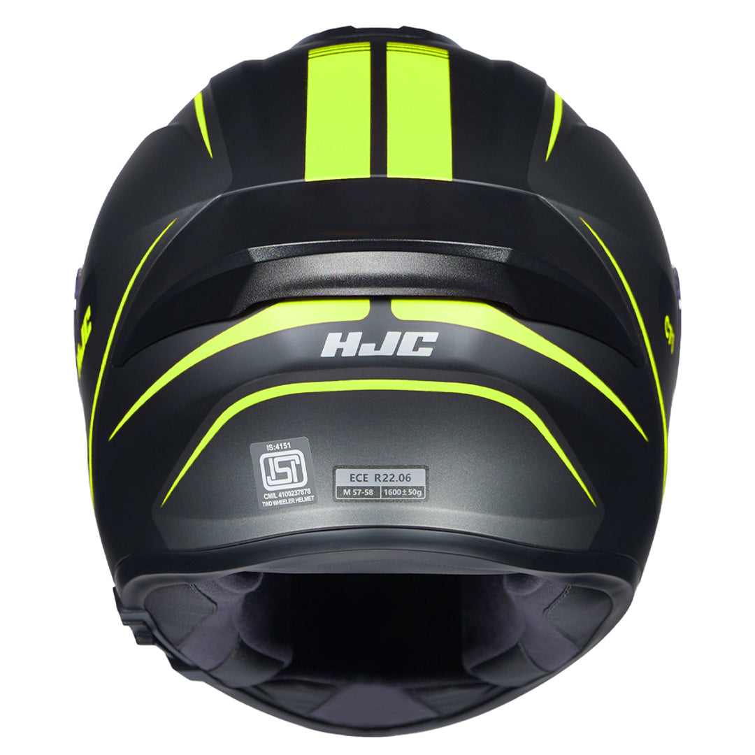 HJC HELMET C71 QUEZ MC3HSF MATT BLACK GREY FLUO YELLOW