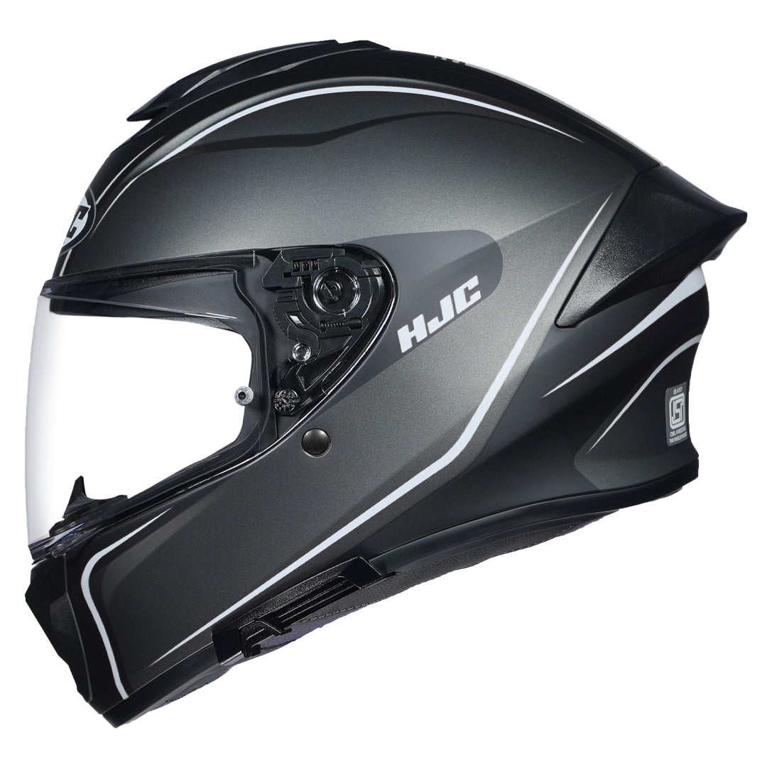 HJC HELMET C7X QUEZ MC5SF MATT BLACK GREY WHITE