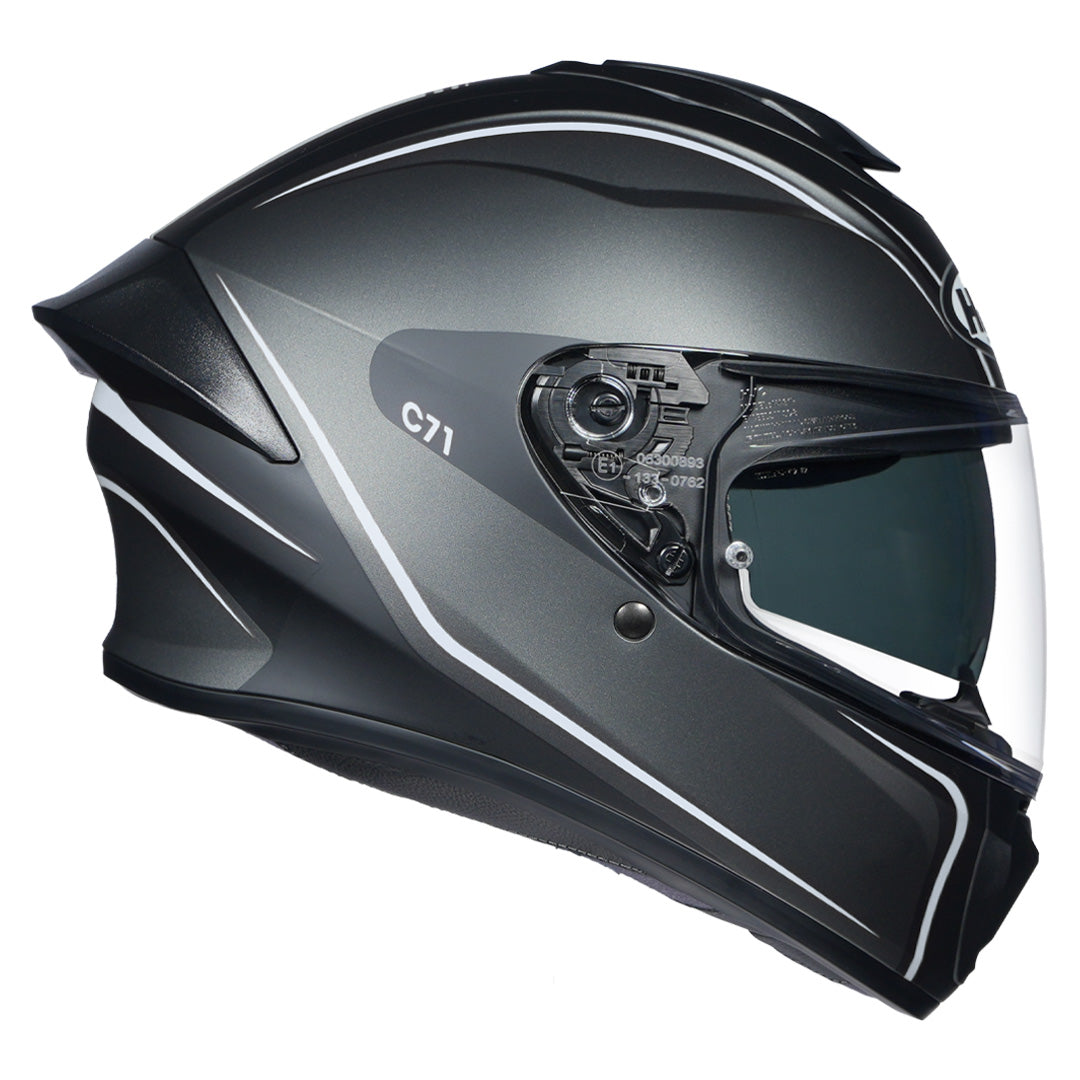 HJC HELMET C7X QUEZ MC5SF MATT BLACK GREY WHITE