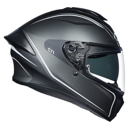 HJC HELMET C7X QUEZ MC5SF MATT BLACK GREY WHITE