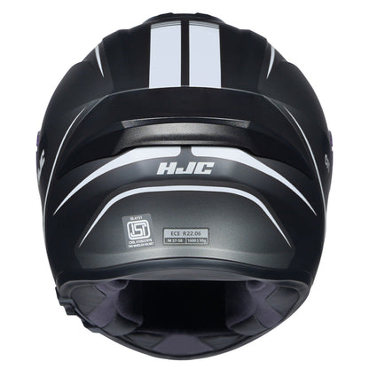 HJC HELMET C7X QUEZ MC5SF MATT BLACK GREY WHITE