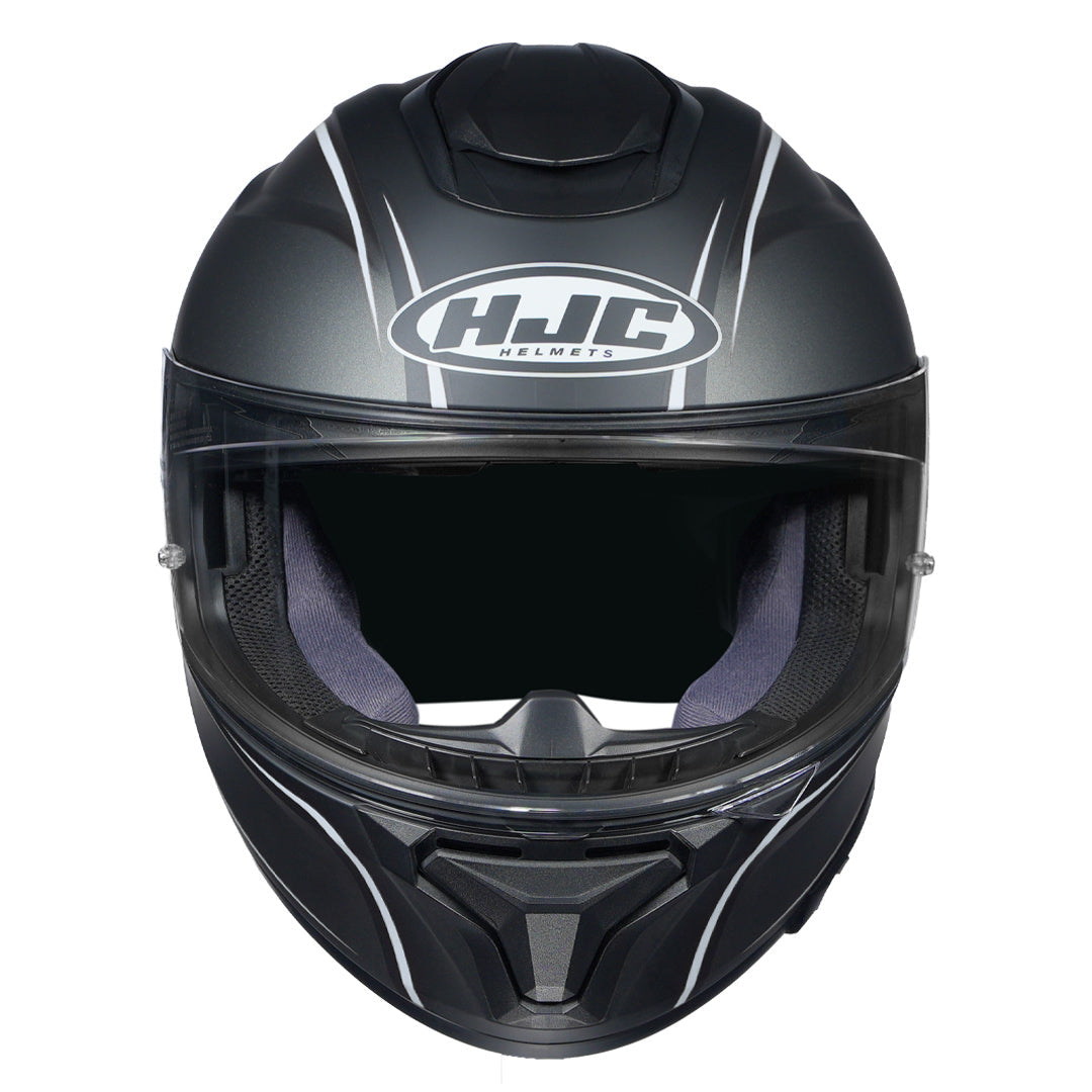HJC HELMET C7X QUEZ MC5SF MATT BLACK GREY WHITE