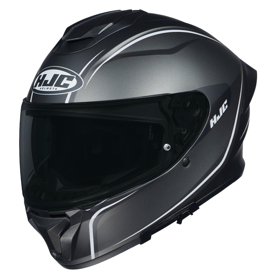 HJC HELMET C7X QUEZ MC5SF MATT BLACK GREY WHITE