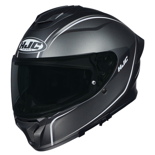 HJC HELMET C7X QUEZ MC5SF MATT BLACK GREY WHITE