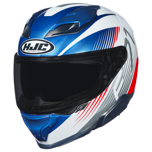 HJC HELMET F71 CATOS MC21 WHITE BLUE RED