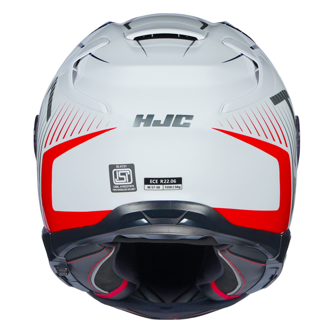 HJC HELMET F71 CATOS MC21 WHITE BLUE RED