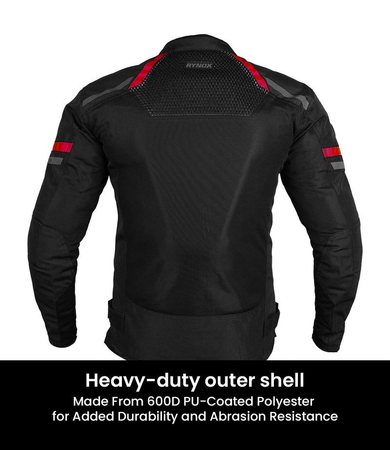 RYNOX JACKET HELIUM GT 3 BLACK RED