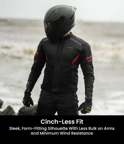 RYNOX JACKET HELIUM GT 3 BLACK RED