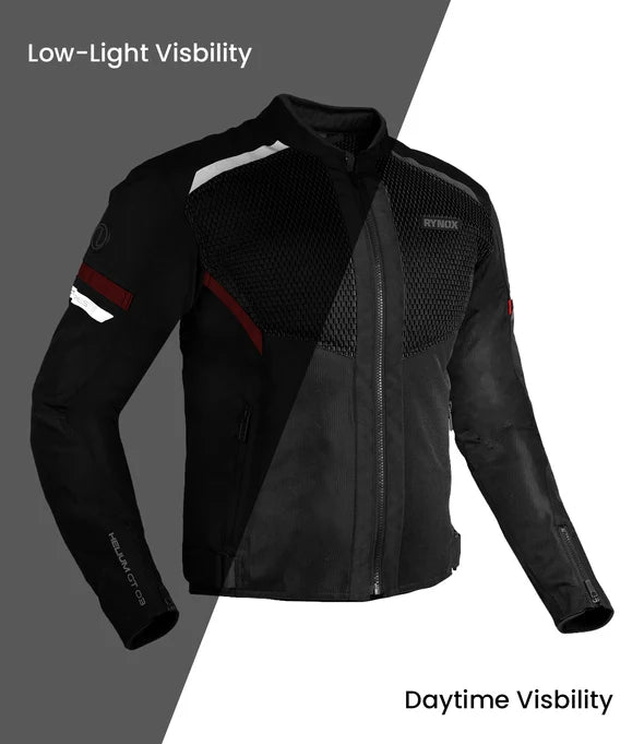 RYNOX JACKET HELIUM GT 3 BLACK RED