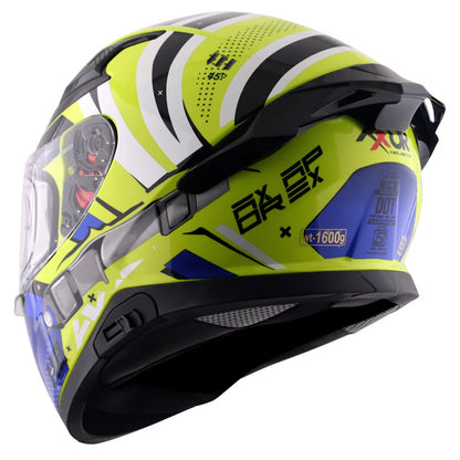 AXOR HELMET APEX HEX 2 NEON YELLOW BLUE
