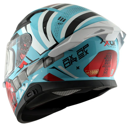 AXOR HELMET APEX HEX 2 BLUE RED