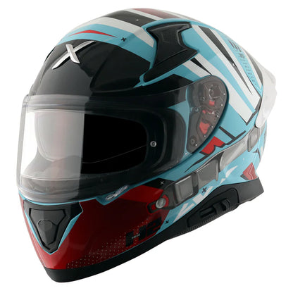 AXOR HELMET APEX HEX 2 BLUE RED