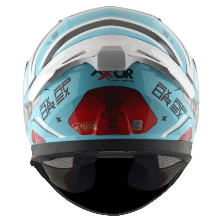 AXOR HELMET APEX HEX 2 BLUE RED
