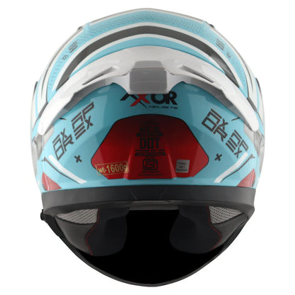 AXOR HELMET APEX HEX 2 BLUE RED