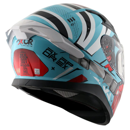 AXOR HELMET APEX HEX 2 BLUE RED