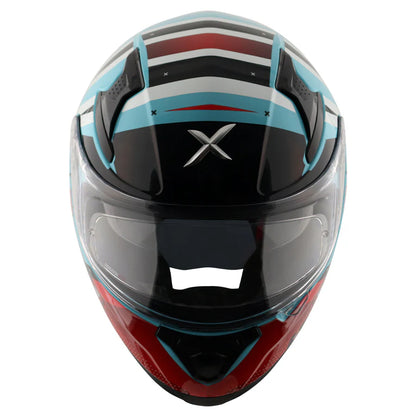 AXOR HELMET APEX HEX 2 BLUE RED