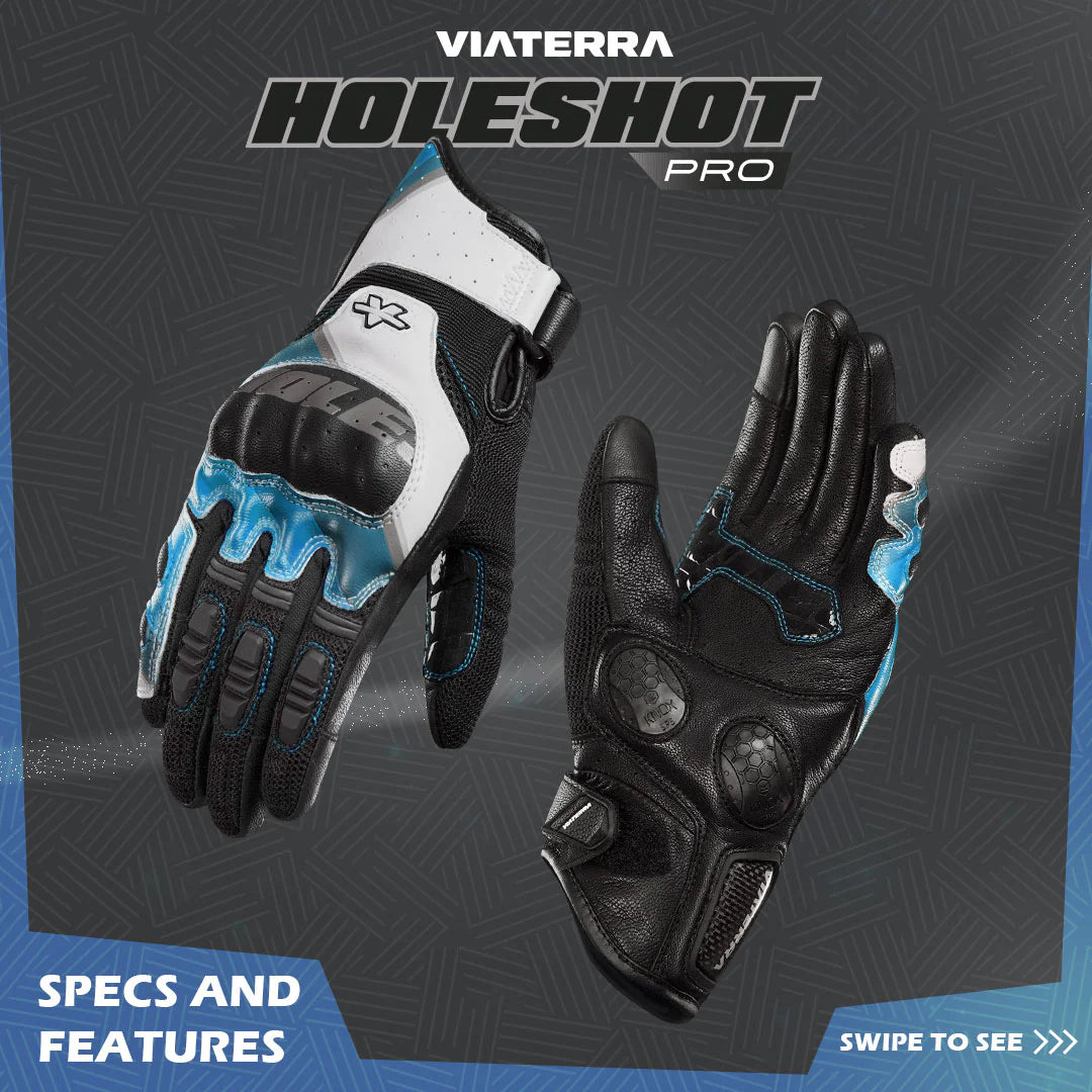 VIATERRA GLOVES HOLESHOT PRO BLACK