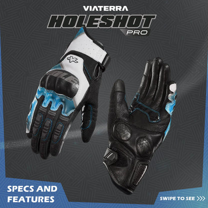 VIATERRA GLOVES HOLESHOT PRO BLACK