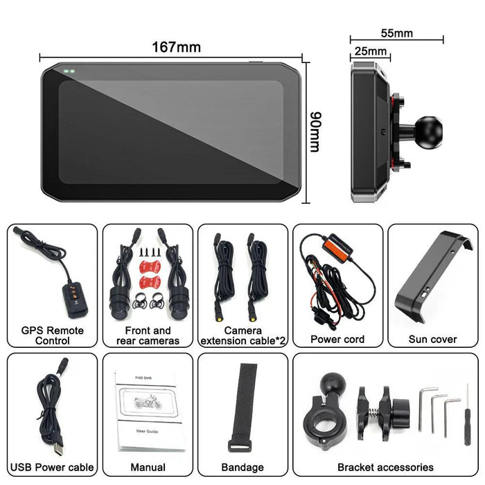 AR MOTO DASHCAM AERO 6.2