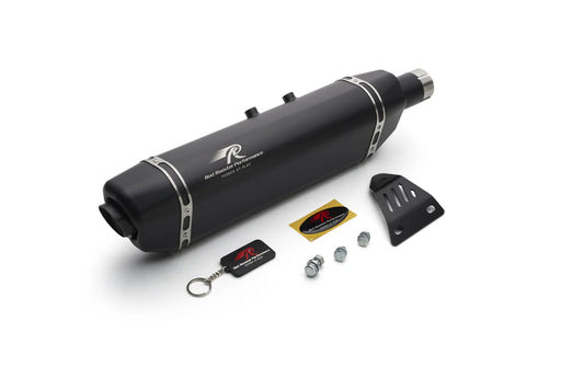 RED ROOSTER EXHAUST VERTEX MATTE BLACK HIMALAYAN 411