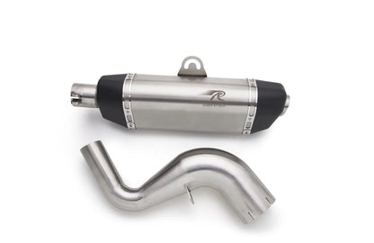 RED ROOSTER EXHAUST GALATIC MATT SILVER KTM DUKE 250/390 GEN 3
