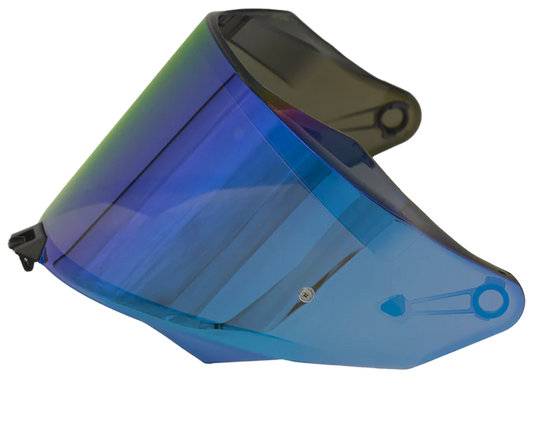 KYT VISOR IRIDIUM BLUE