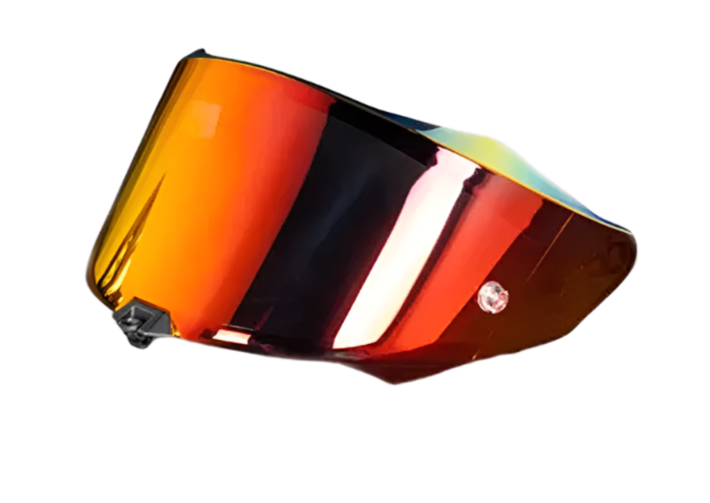 KYT VISOR R2R PRO IRIDIUM RED