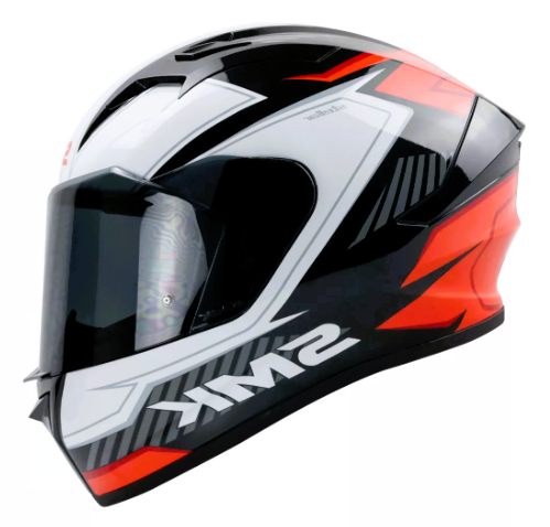 SMK HELMET STELLAR ADOX BLACK RED WHITE (GL231)