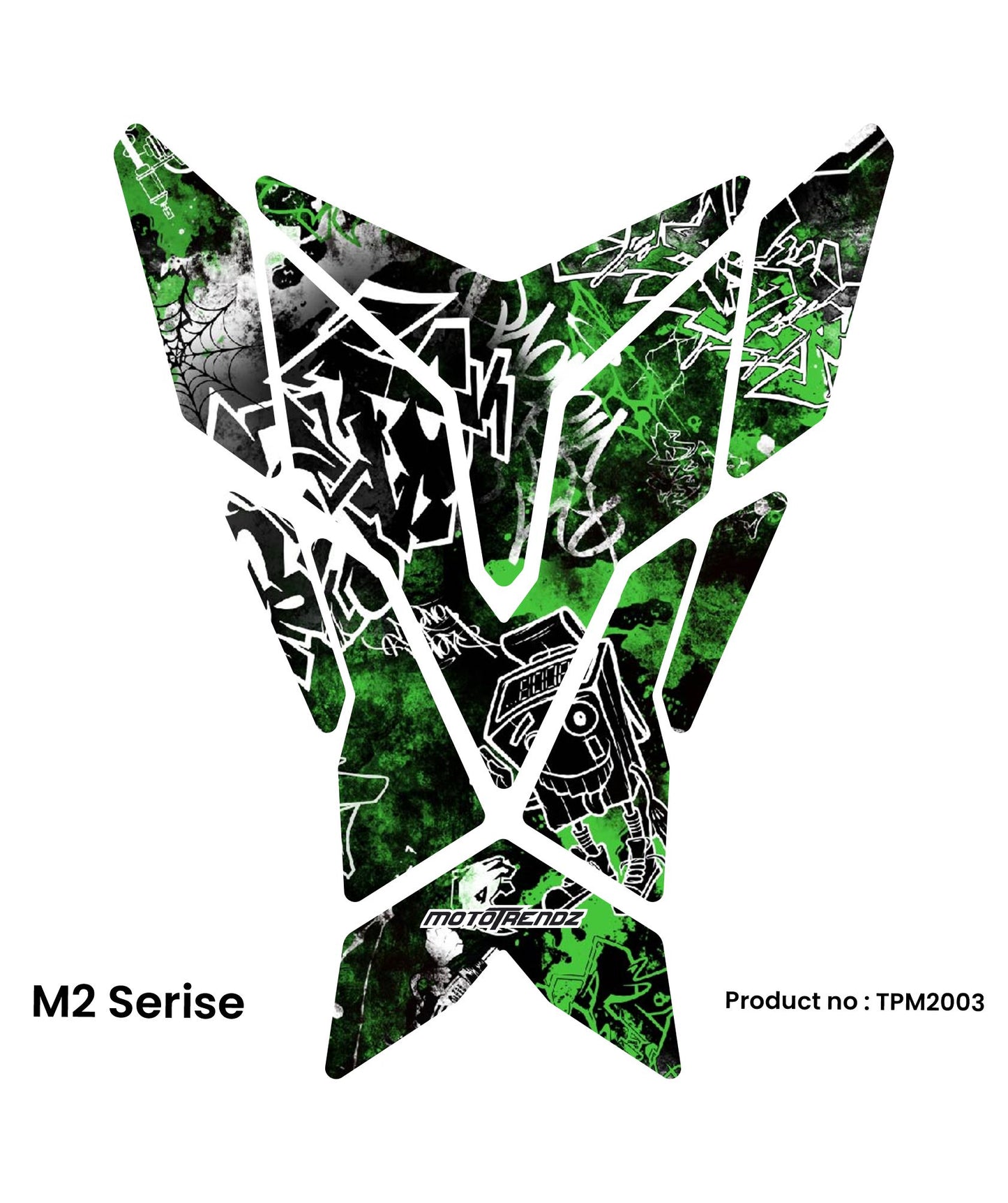 MOTOTRENDZ TANK PAD M2 HOLOGRAPHIC 1