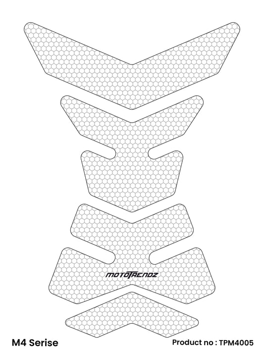 MOTOTRENDZ TANK PAD M4 CARBON FIBER