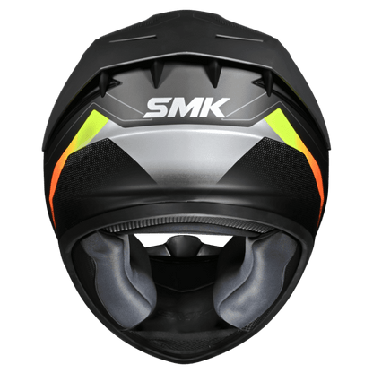 SMK HELMET STELLAR SP FLIGHT BLACK GREY FLUO YELLOW (GL264)
