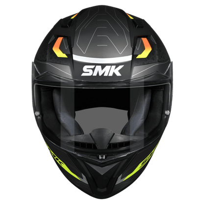 SMK HELMET STELLAR SP FLIGHT BLACK GREY FLUO YELLOW (GL264)