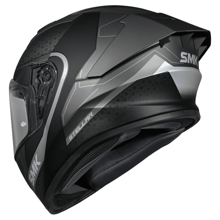 SMK HELMET STELLAR SP FLIGHT MATT BLACK GREY (MA266)