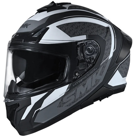 SMK HELMET TYPHOON RD1 MATT BLACK WHITE GREY (MA216)