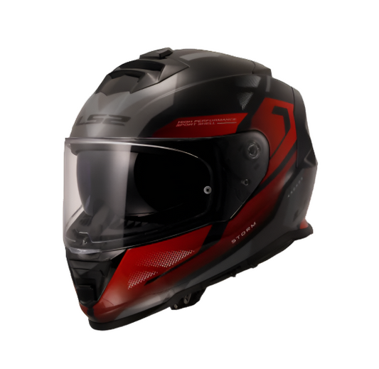 HELMET LS2 FF800 STORM II KRONOS RED GREY