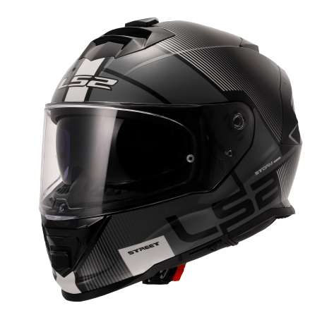 LS2 HELMET FF800 STORM II EPIC BLACK WHITE