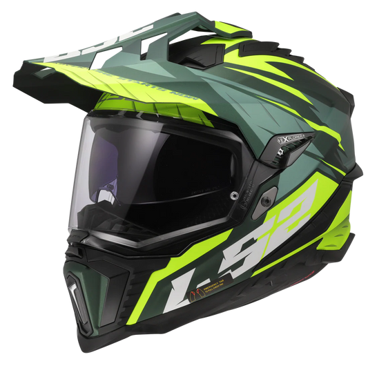 LS2 HELMET MX701 SPIRE GREEN HIVIS YELLOW
