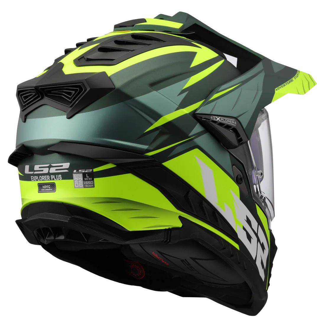 LS2 HELMET MX701 SPIRE GREEN HIVIS YELLOW