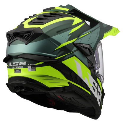 LS2 HELMET MX701 SPIRE GREEN HIVIS YELLOW