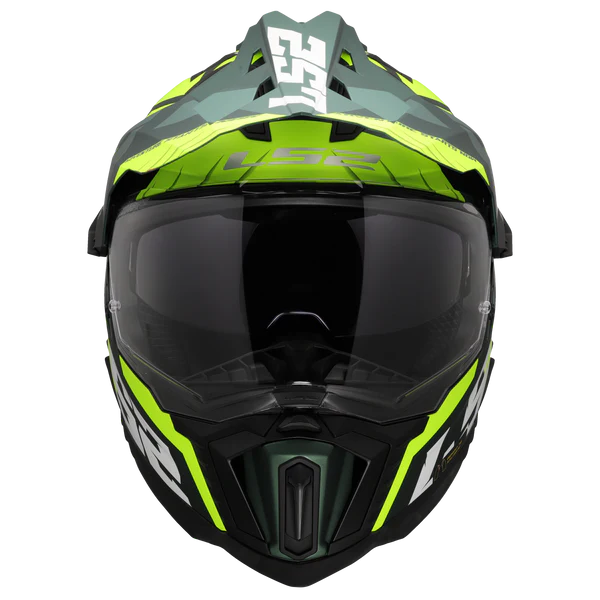 LS2 HELMET MX701 SPIRE GREEN HIVIS YELLOW