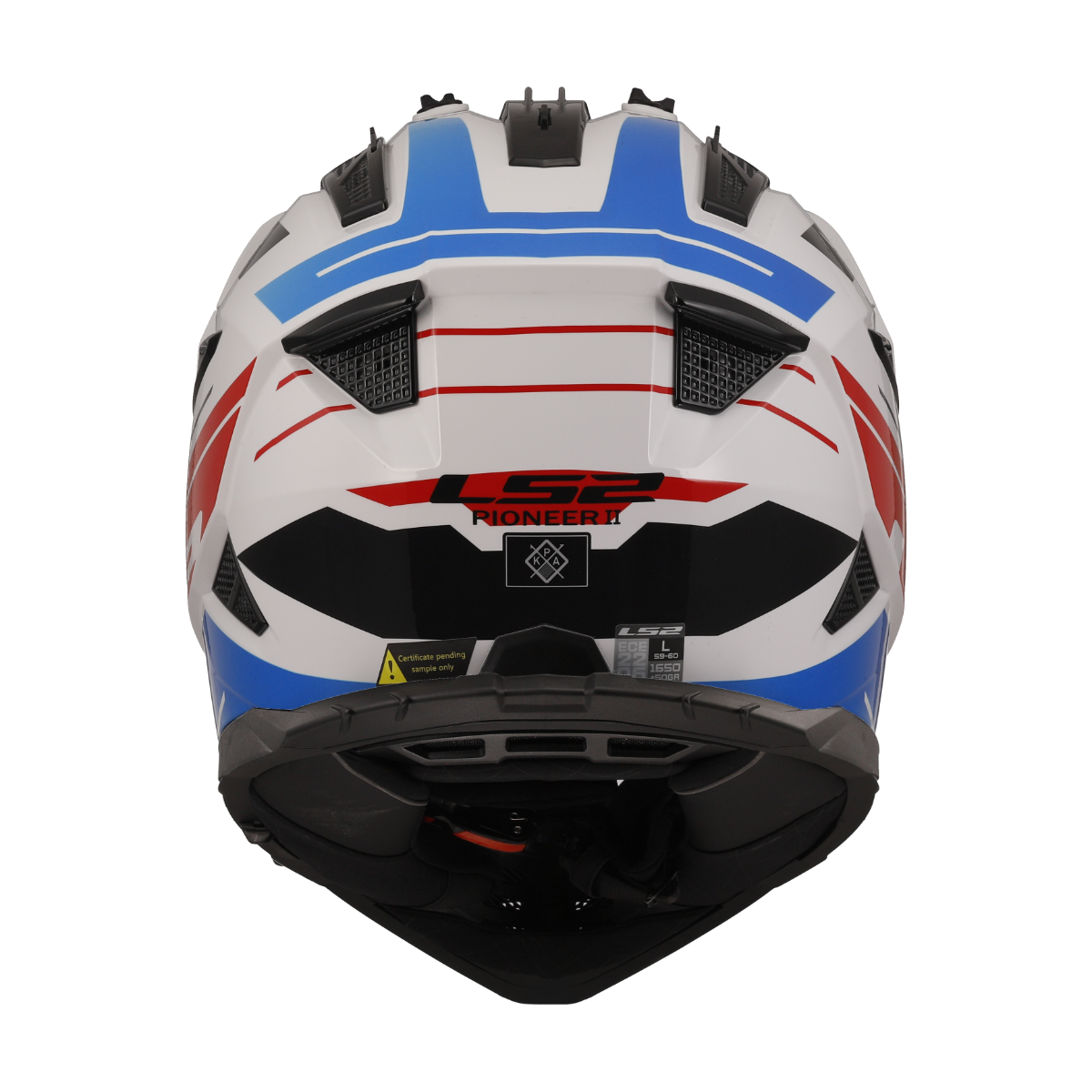 HELMET LS2 MX436 PIONEER II NAMIB WHITE BLUE RED