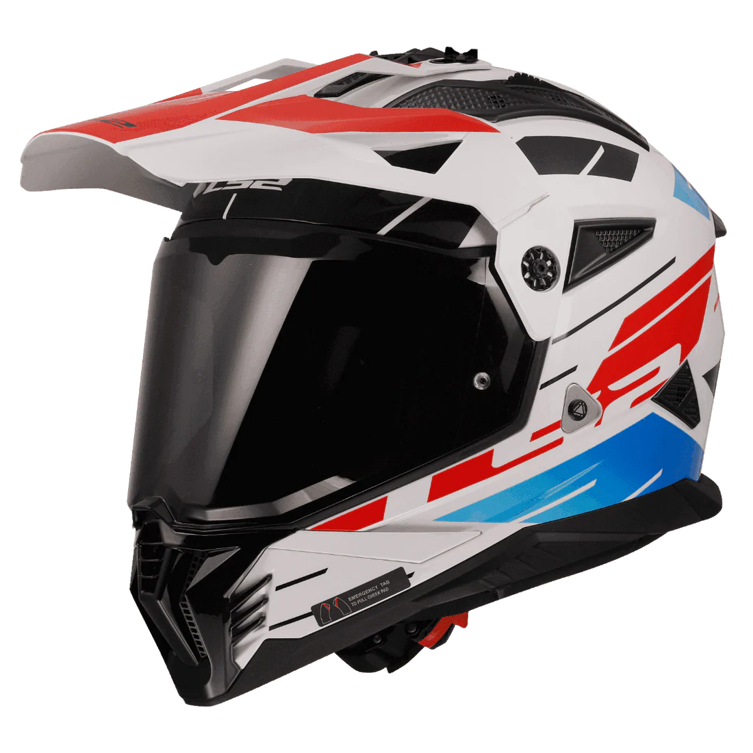 LS2 MX436 PIONEER II NAMIB WHITE BLUE RED