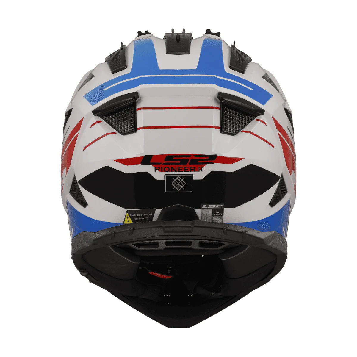 LS2 MX436 PIONEER II NAMIB WHITE BLUE RED