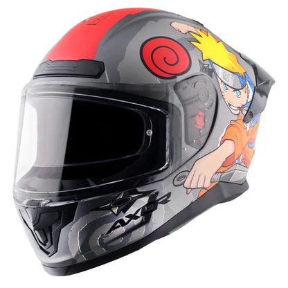 AXOR HELMET SABER NARUTO DULL BLACK ORANGE