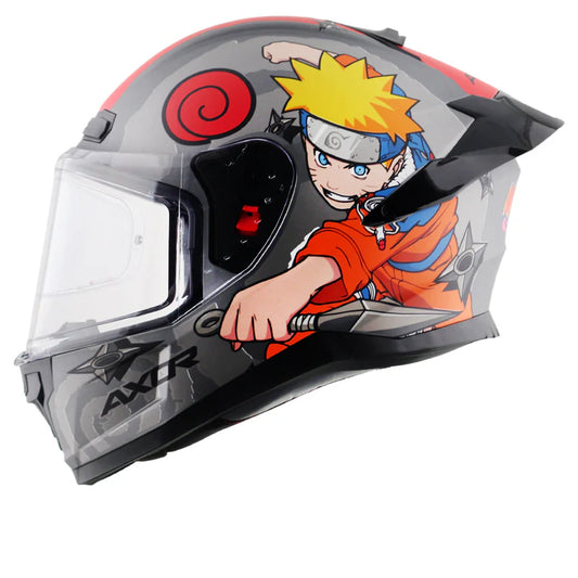 AXOR HELMET SABER NARUTO DULL BLACK ORANGE