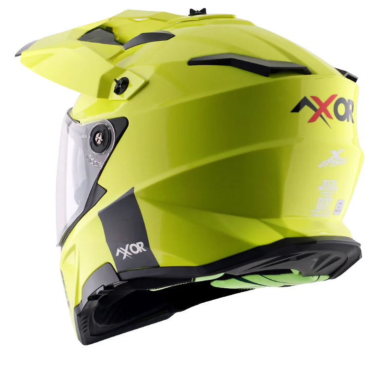 AXOR HELMET XCROSS DV NEON YELLOW