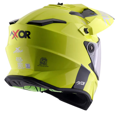 AXOR HELMET XCROSS DV NEON YELLOW