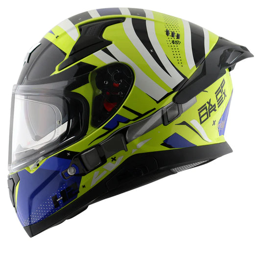 AXOR HELMET APEX HEX 2 NEON YELLOW BLUE
