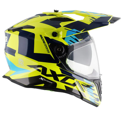AXOR HELMET XCROSS X1 DV NEON YELLOW BLUE